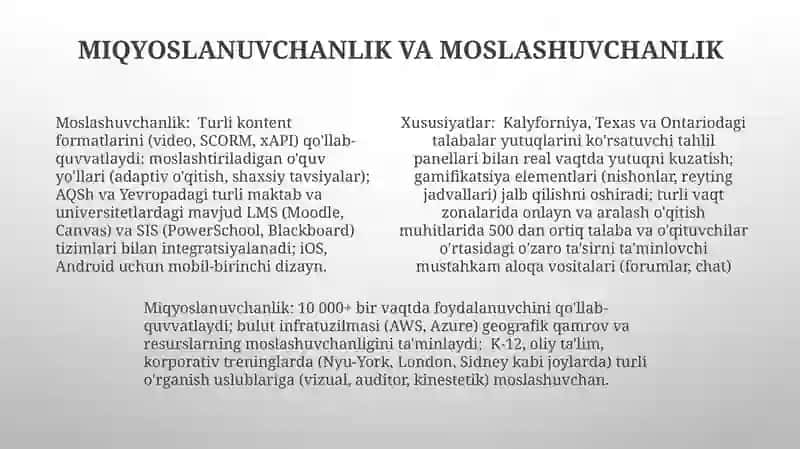 Raqamli taʼlim platformalarining xususiyatlari 4