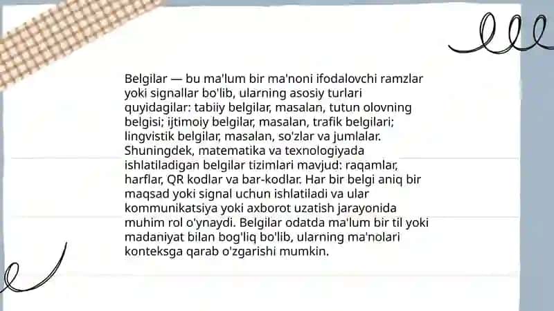 Belgi bildiruvchi mustaqil so'z turkumlari 4