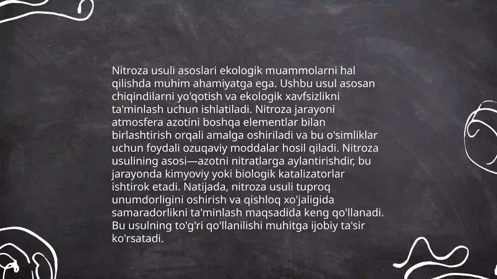 Sulfat kislotaning olinishi. Nitroza usuli bilan 4