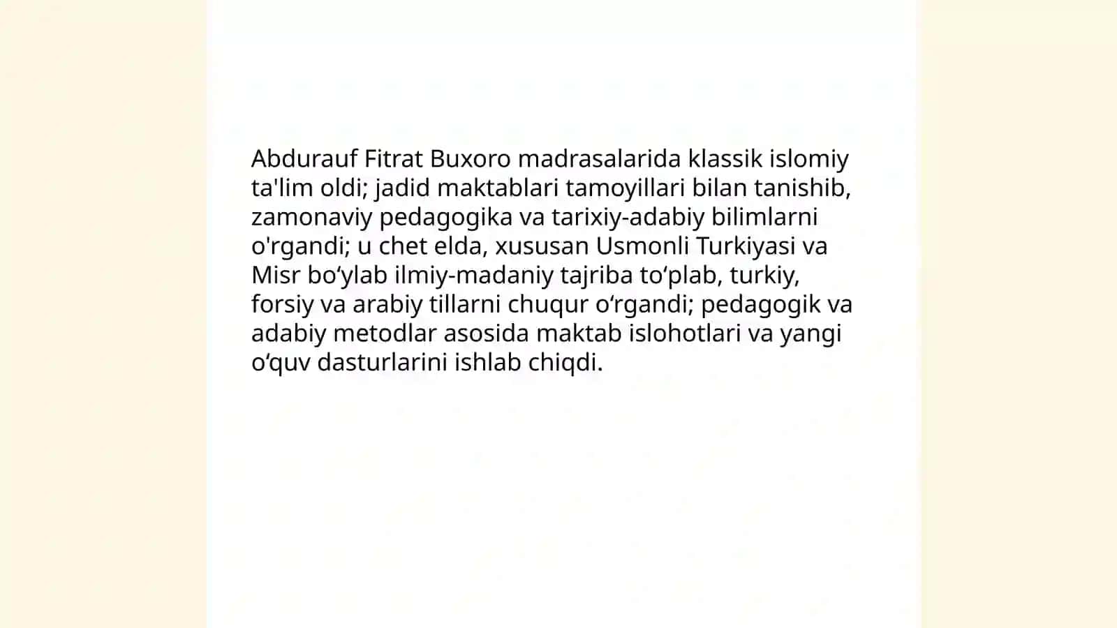 Abdurauf Fitratning hayoti va oilaviy tarixi 4