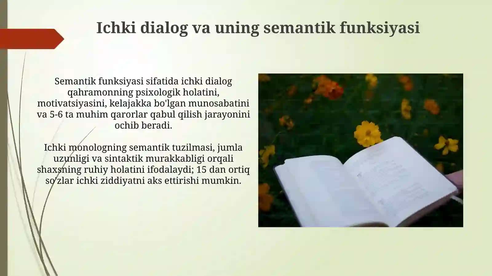 "Diologik matnning ma'no munosabatiga kura turlari" 4