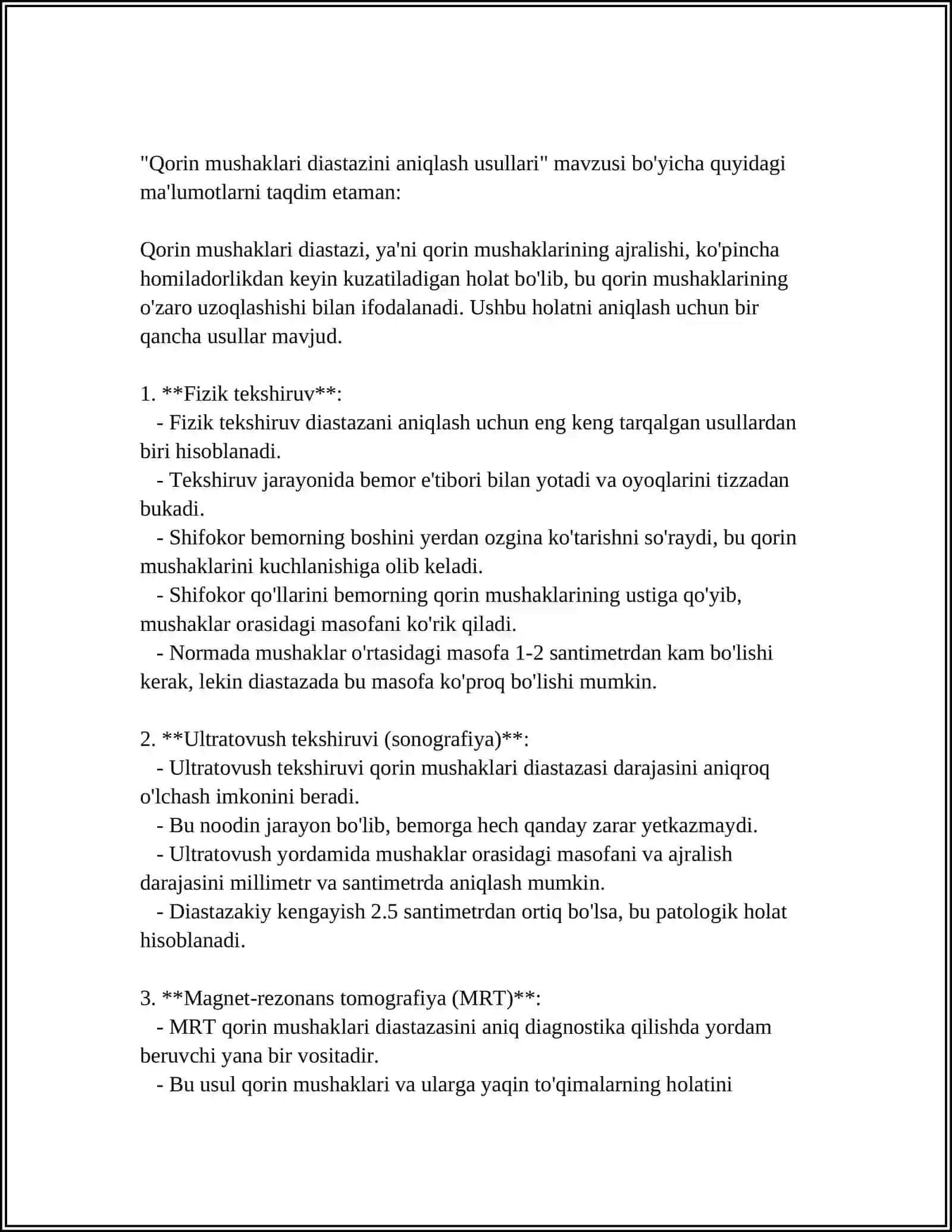 QORIN MUSHAKLARI DIASTAZASI 4