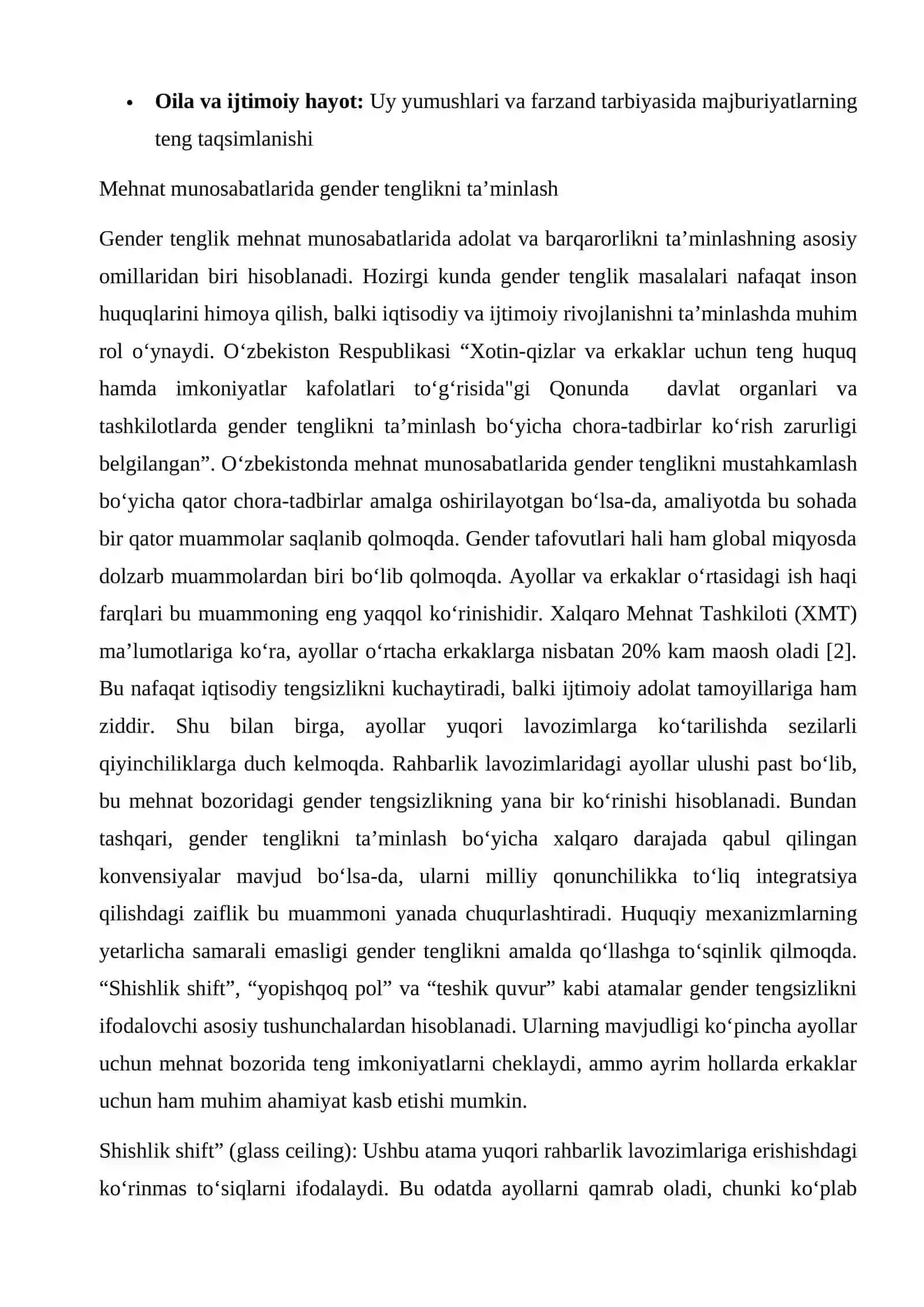 Gender tenglik tashunchasi 4