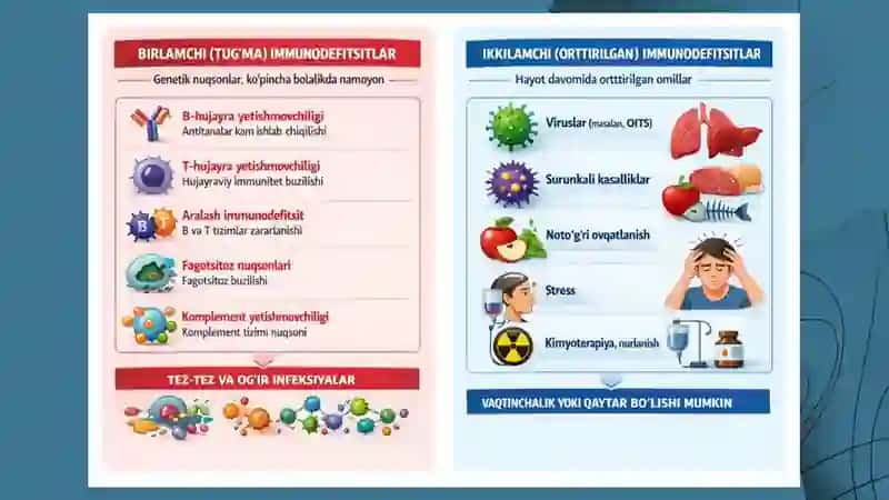 Immunodefitsitlar tasnifi Vaksina va immunalogik zardoblar klassifikatsiyasi 4