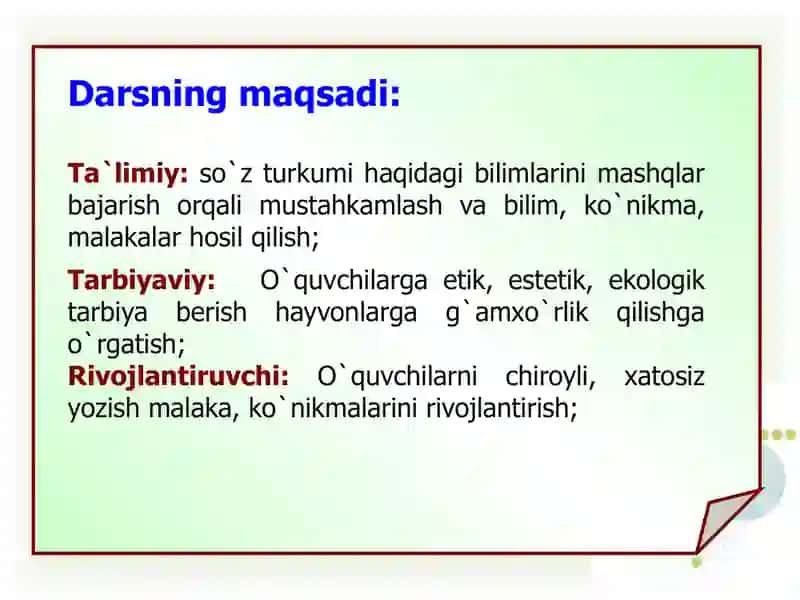 So'z turkumlari 4