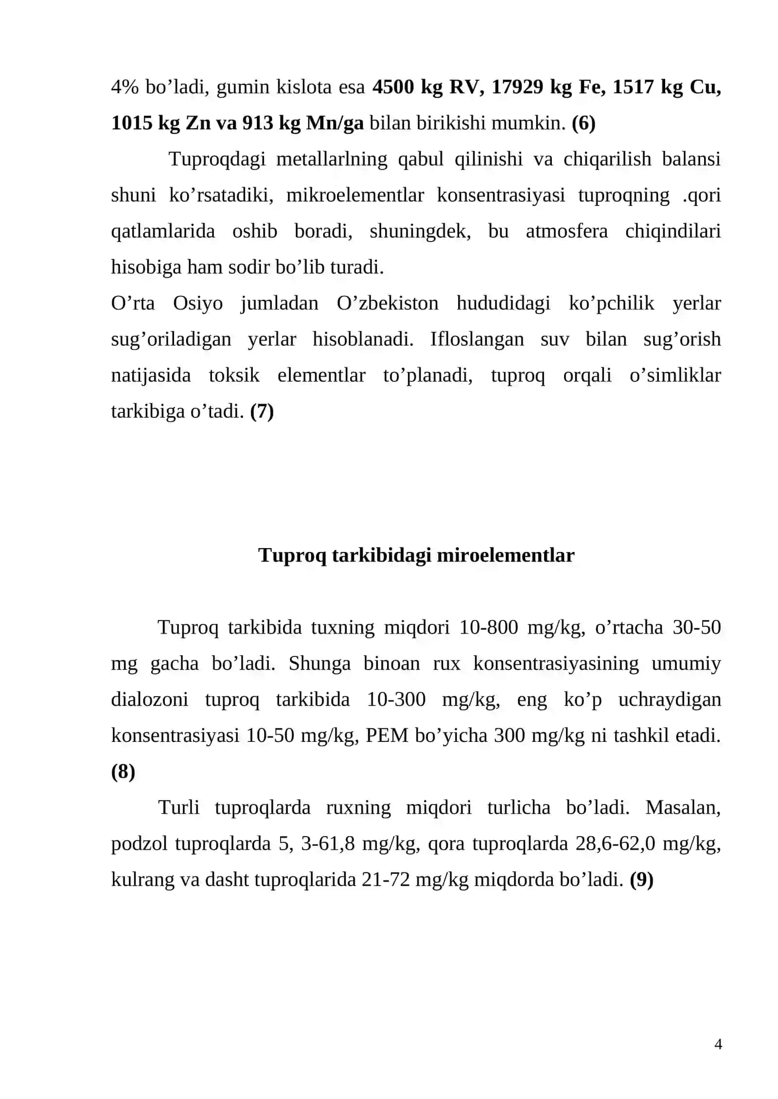 Tuproqlarning xarakteristikasi 4