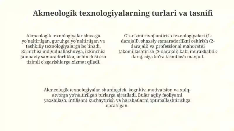 Akmeologik Texnologiyalar 4