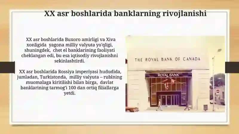 Banklarning tashkil topishi va tarixi 4