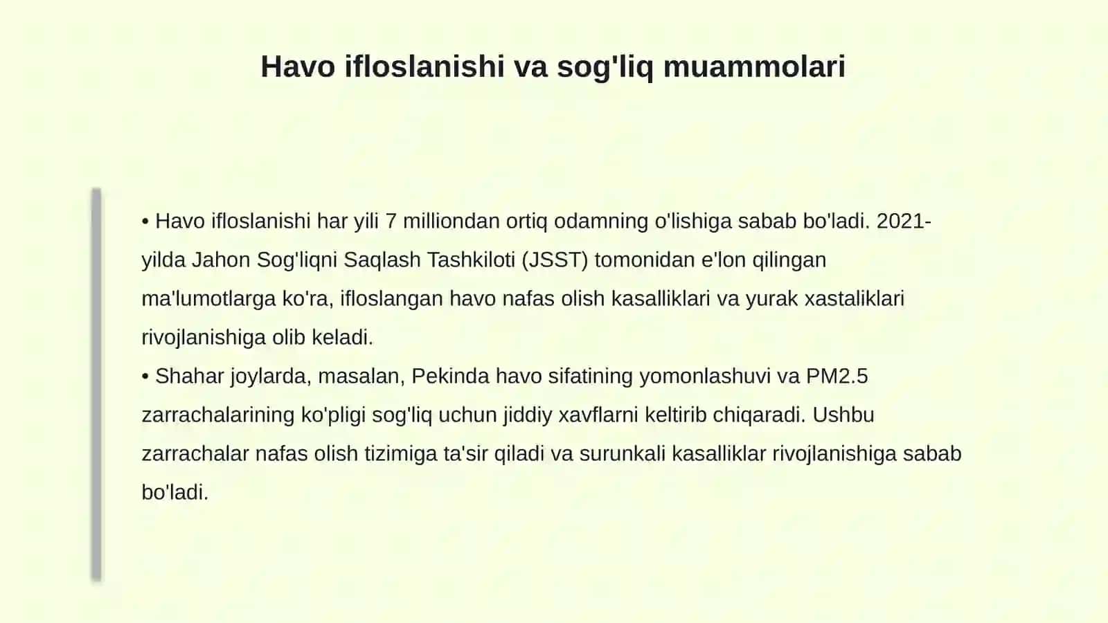 Dunyodagi eng yirik ekologik muammolar 4