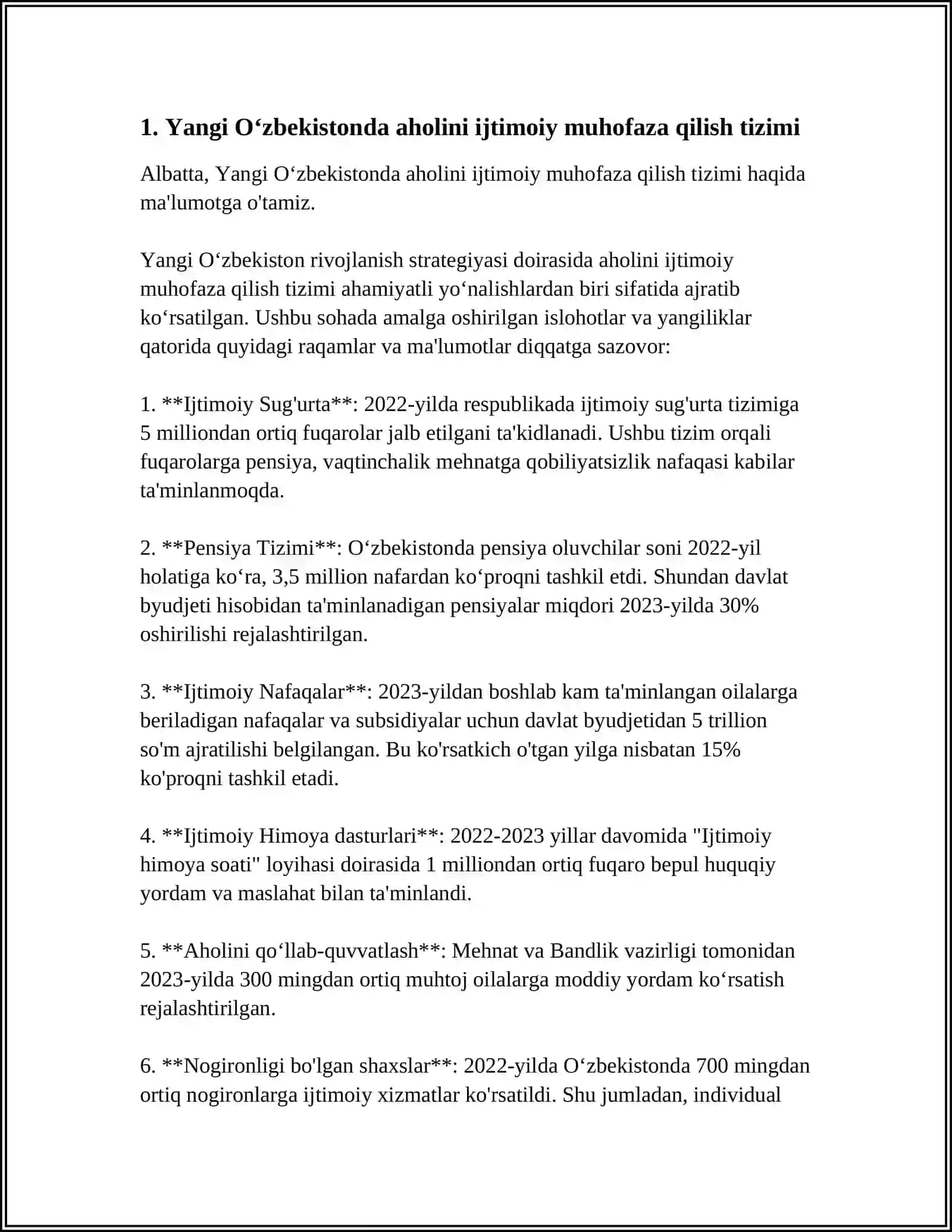 AHOLINI IJTIMOIY MUHOFAZA QILISH DAVLAT SIYOSATI 4