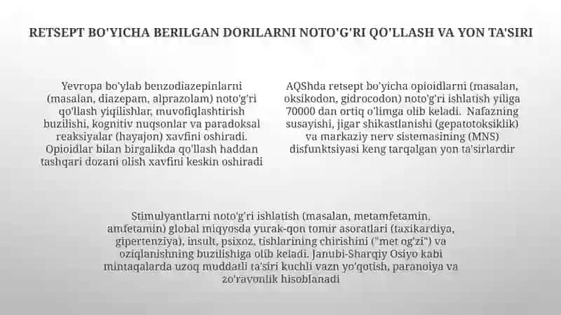 Zararli moddalarning odam organizmiga ta'siri 4