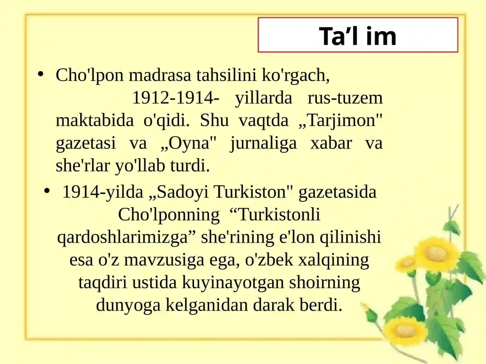 Abdulhamid Sulaymon o‘g‘li Cho‘lpon 4