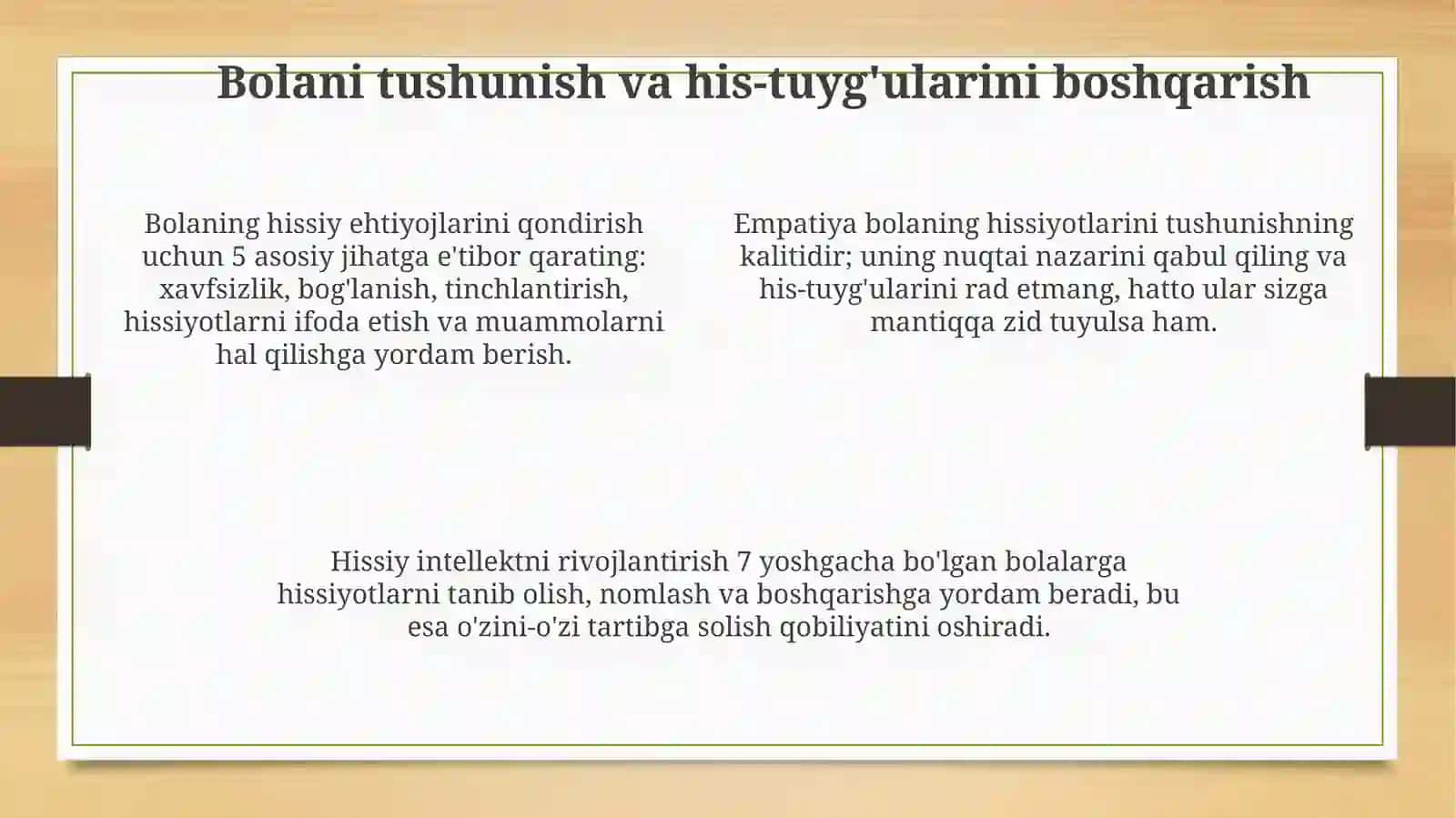 Jazosiz tarbiya 4