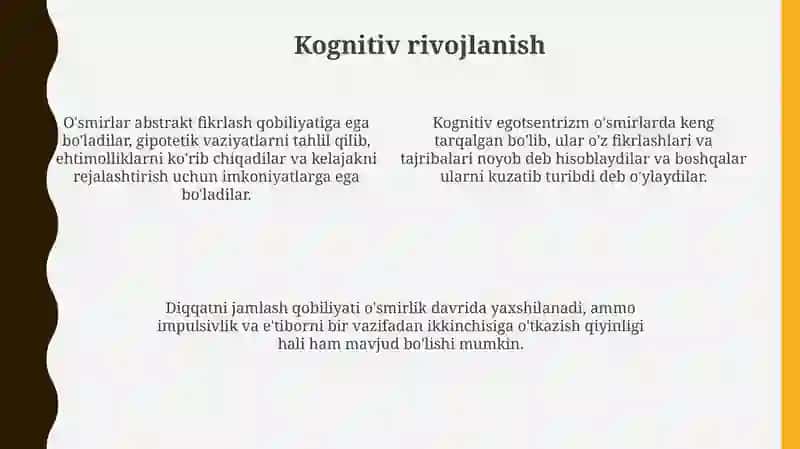 Yetuklik davrining psixologik xususiyatlari 4