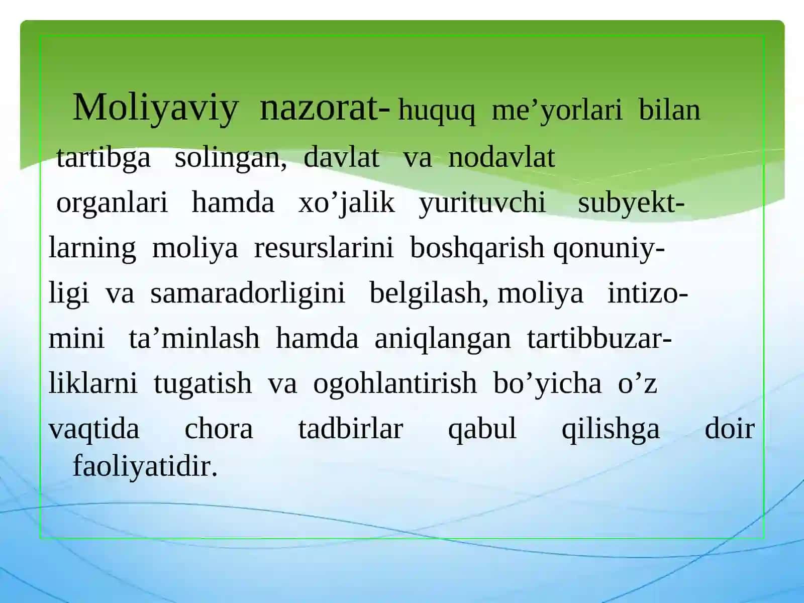 Moliyaviy nazoratning huquqiy asoslari 4