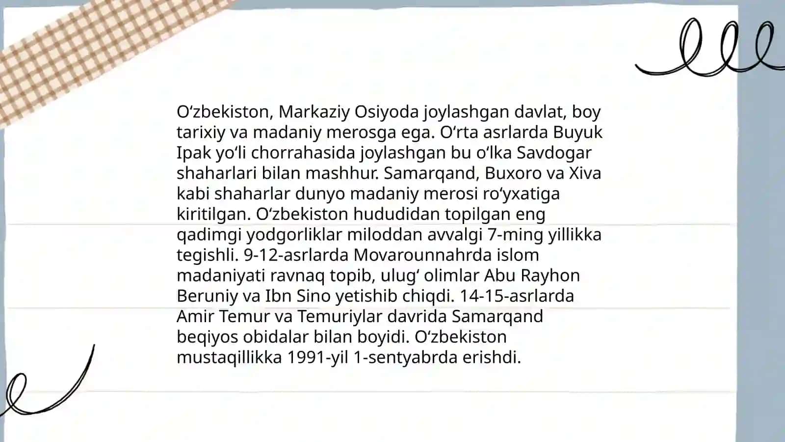 Oʻzbekistonning geografik joylashuvi 4