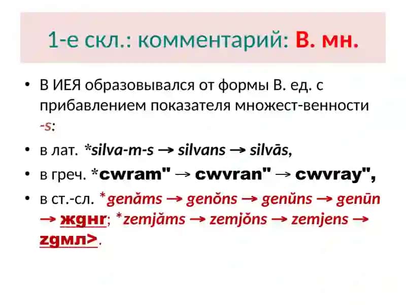 Морфология старославянского языка 4