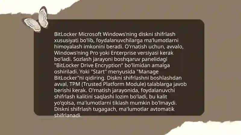 Disk shifrlash vositalari (BitLocker, VeraCrypt) 4