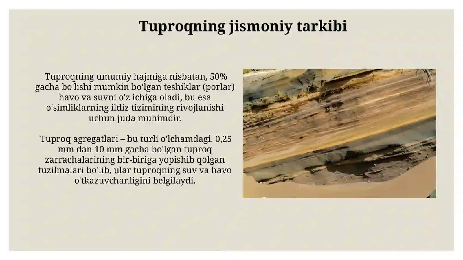 Tuproqning fizik va mexanik tarkibi 4