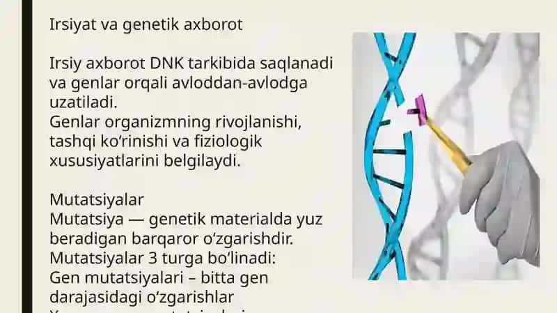Irsiy kasalliklar xromosoma kasalliklari 4