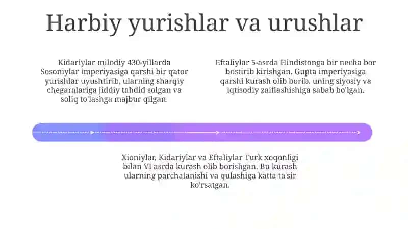 Xioniylar, Kidariylar va Eftaliylar davlati 4