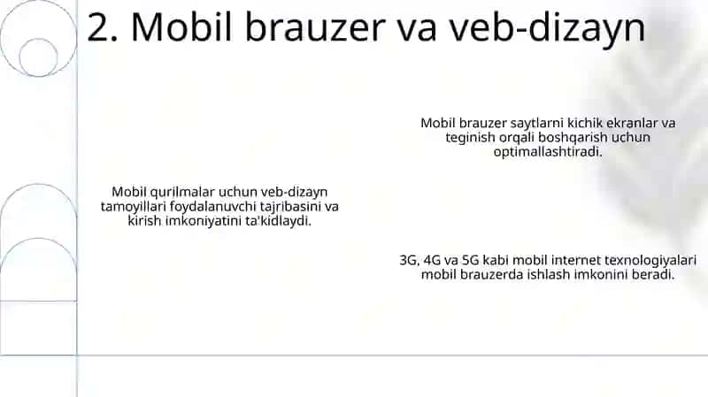 Mobil Internet texnalogiyalari 4