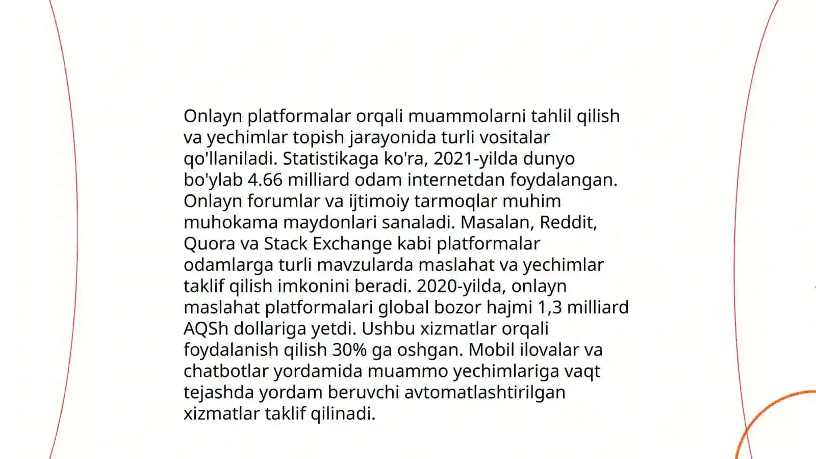 Internet kasbiy muammolarni hal qilish vositasi sifadi 4