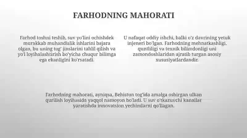 Farhod va Shirin dostoni 4