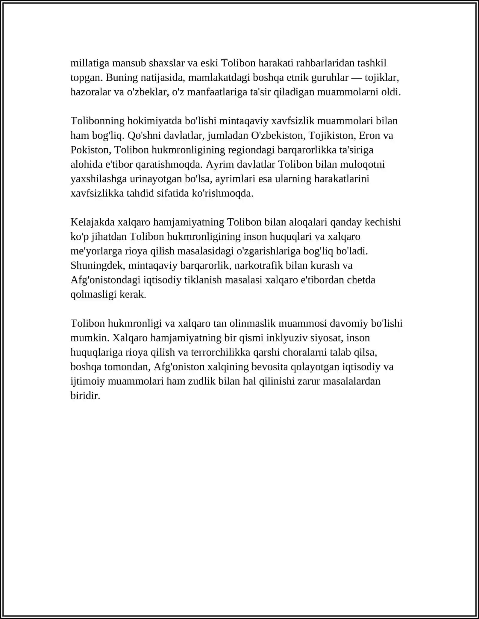 JAHON SIYOSATIDA AFG'ONISTON MASALASI 4