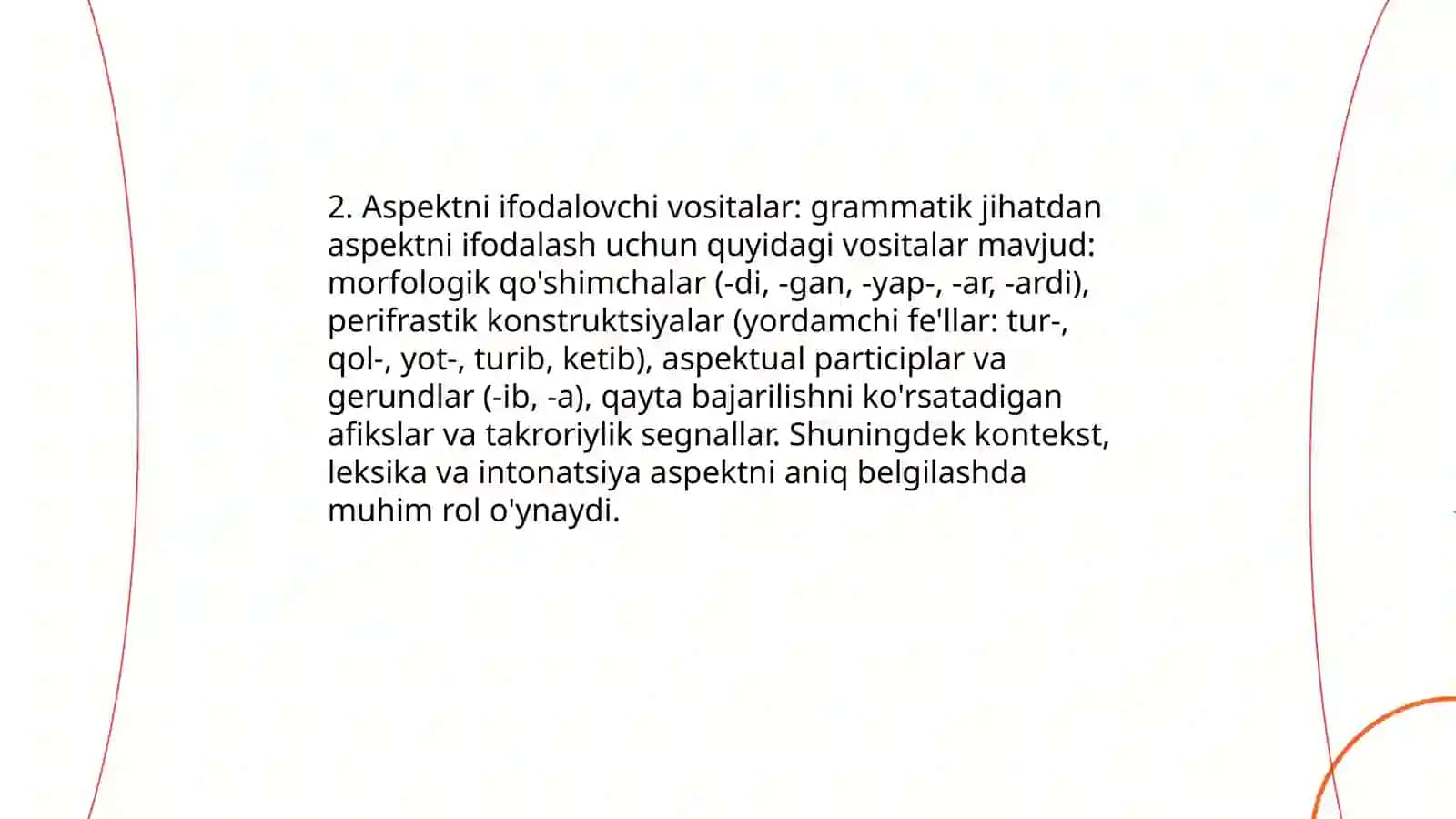 Grammatik ma'noni ifodalovchi vositalar 4