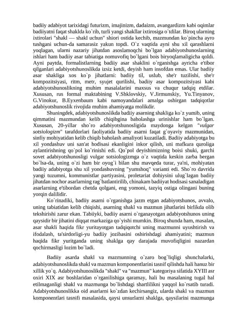 BADIIY ASARDA SHAKL VA MAZMUNNING MUTANOSIBLIGI 4