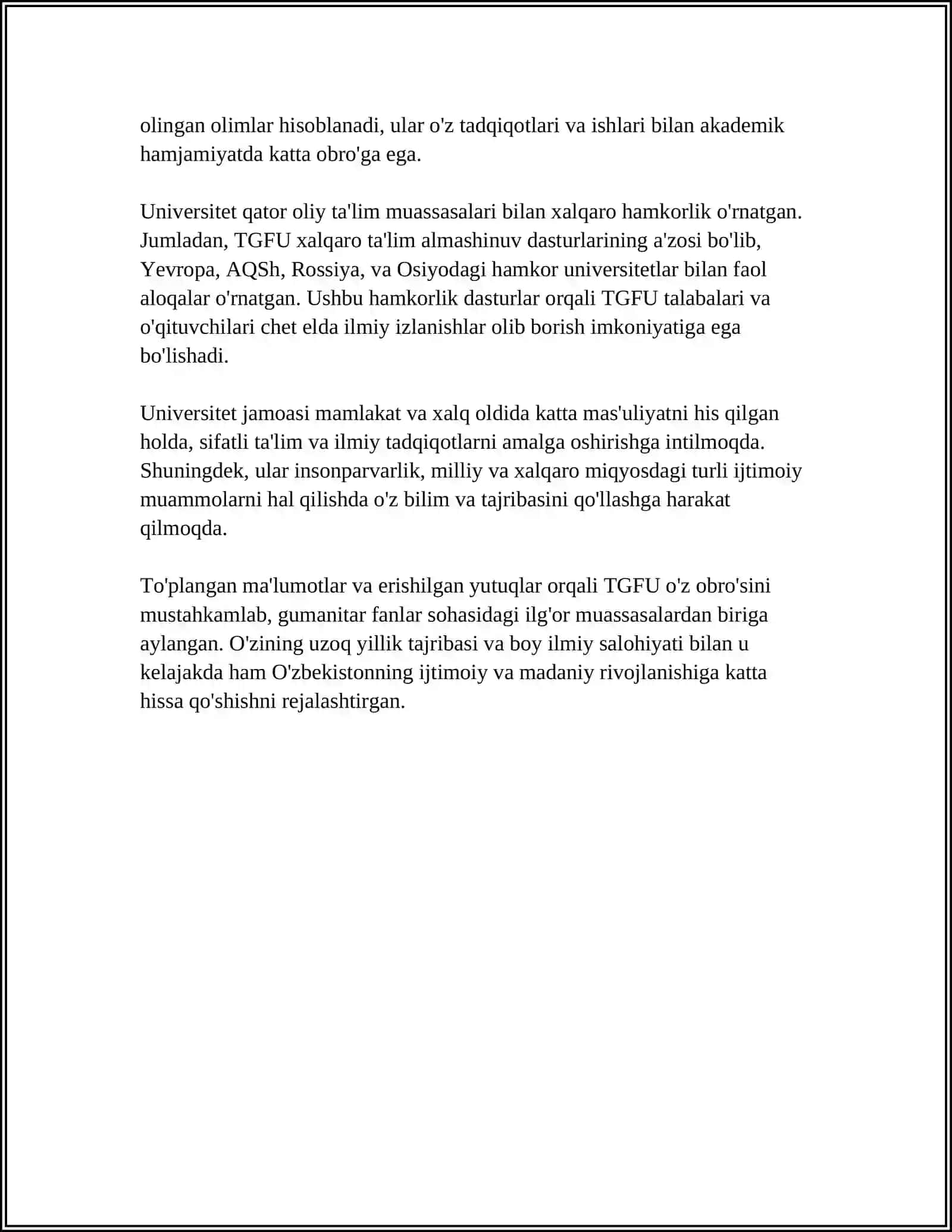 Toshkent Gumanetar Fanlar Universiteti 4
