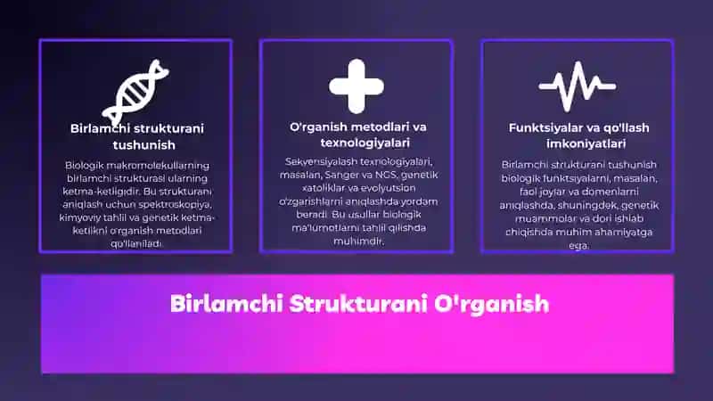 Birlamchi strukturani tushunish 4