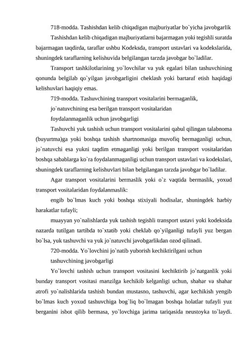 Yo`lovchi, bagaj va yuk tashish 4