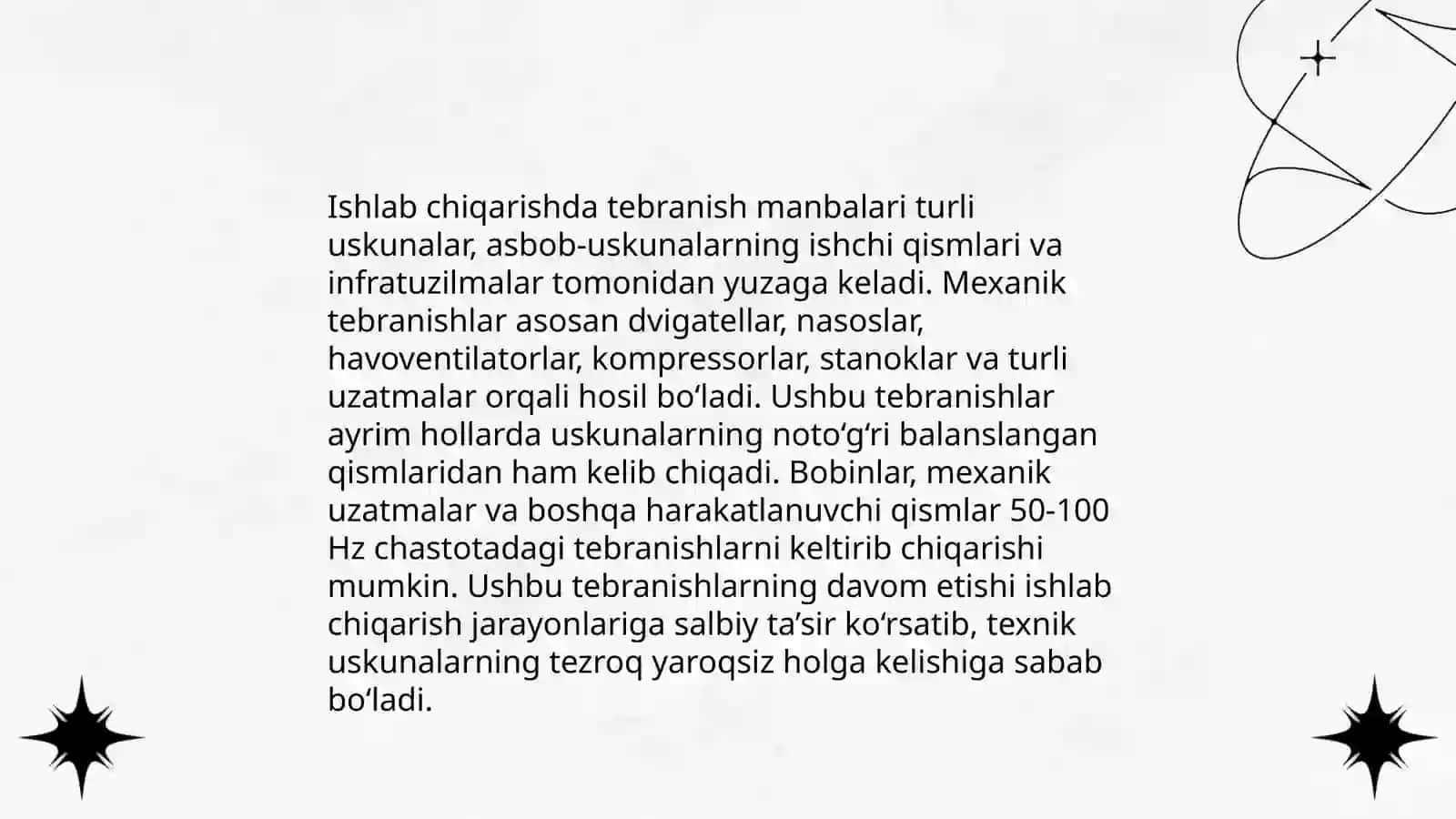 Akustik tebranishlarning zararli ta'sirlari 4