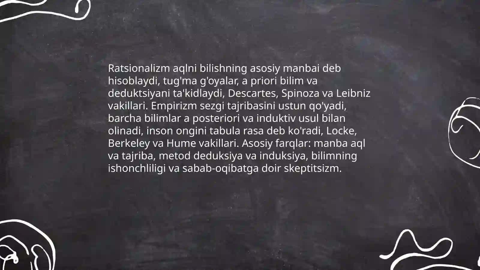 Bilish falsafasi 4