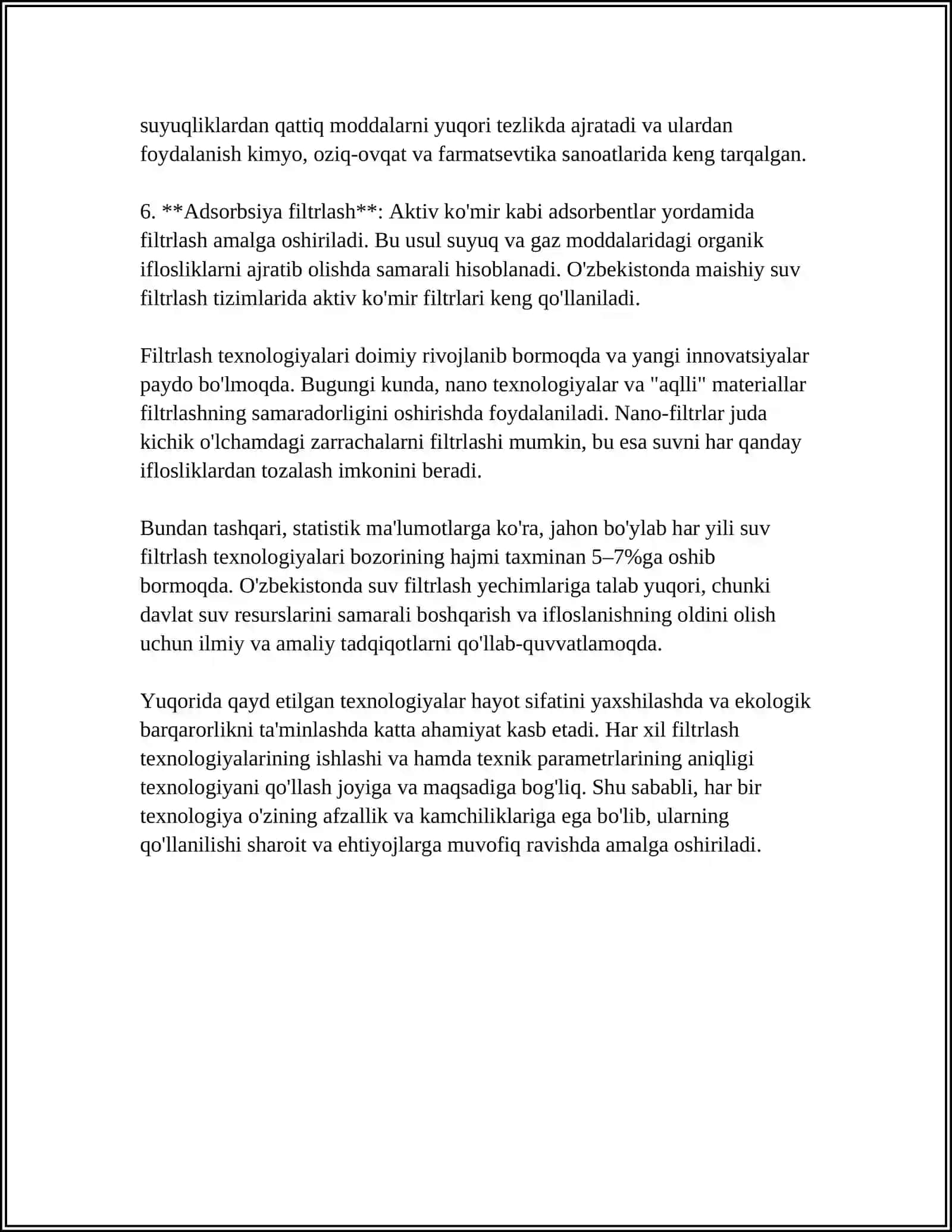 ICHIMLIK SUVI SIFATINI YAXSHILASHNING ASOSIY USULLARI 4