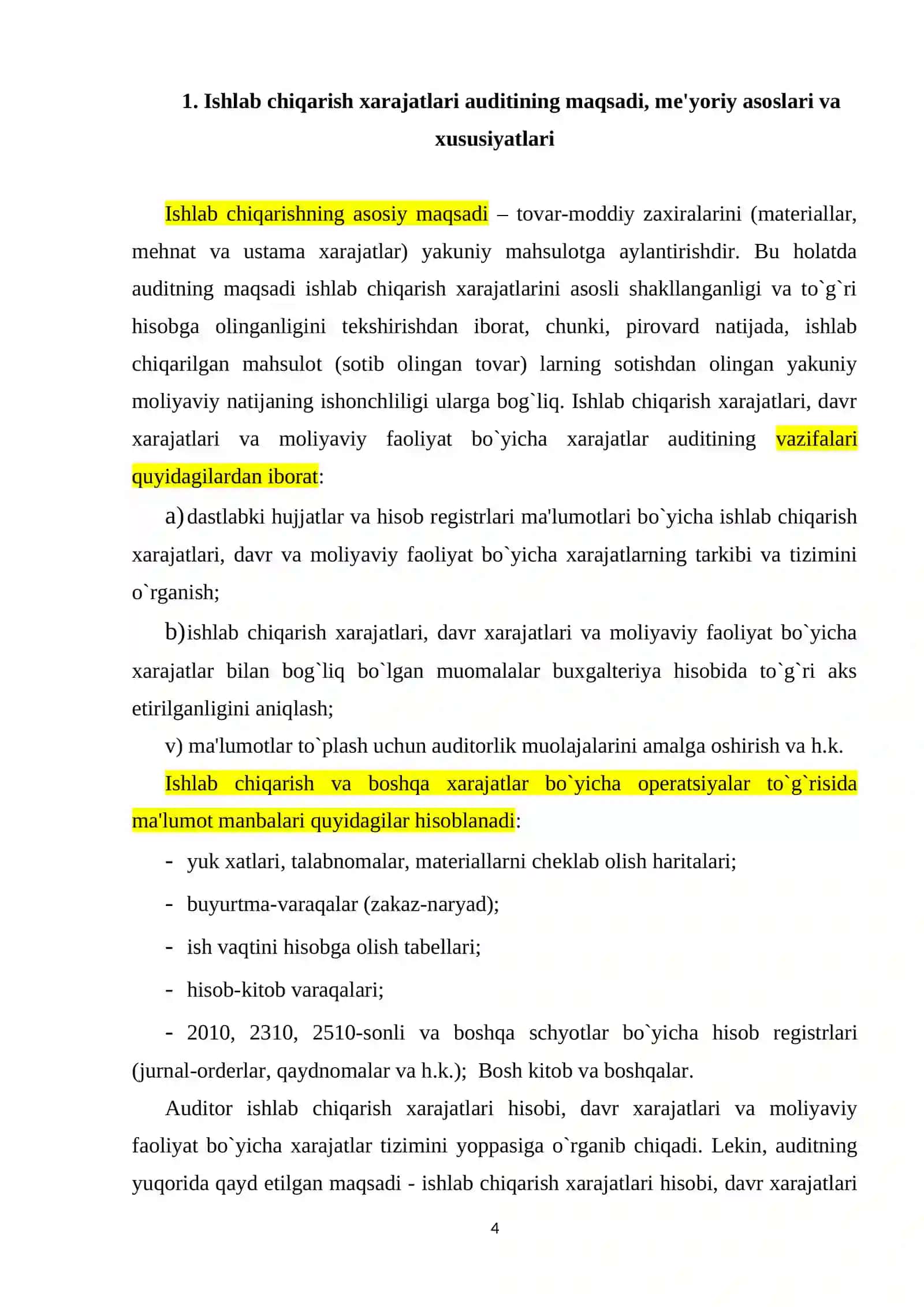 MAHSULOT TANNARXI HISOBLASH USULLARI 4