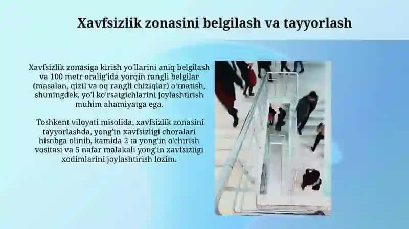 Evakuatsiya Tadbirlarini Tashkil etish Usullari 4