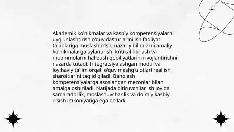 Professional ta'limda akademik ko'nikmalarning o'rni 4