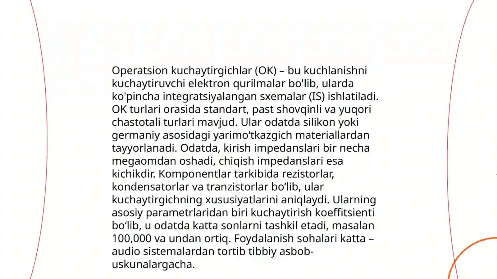 Operatsion Kuchaytirgichlar 4
