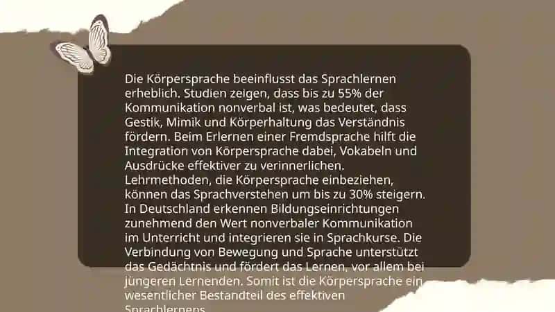 Körpersprache beim Fremdsprachen lernen 4
