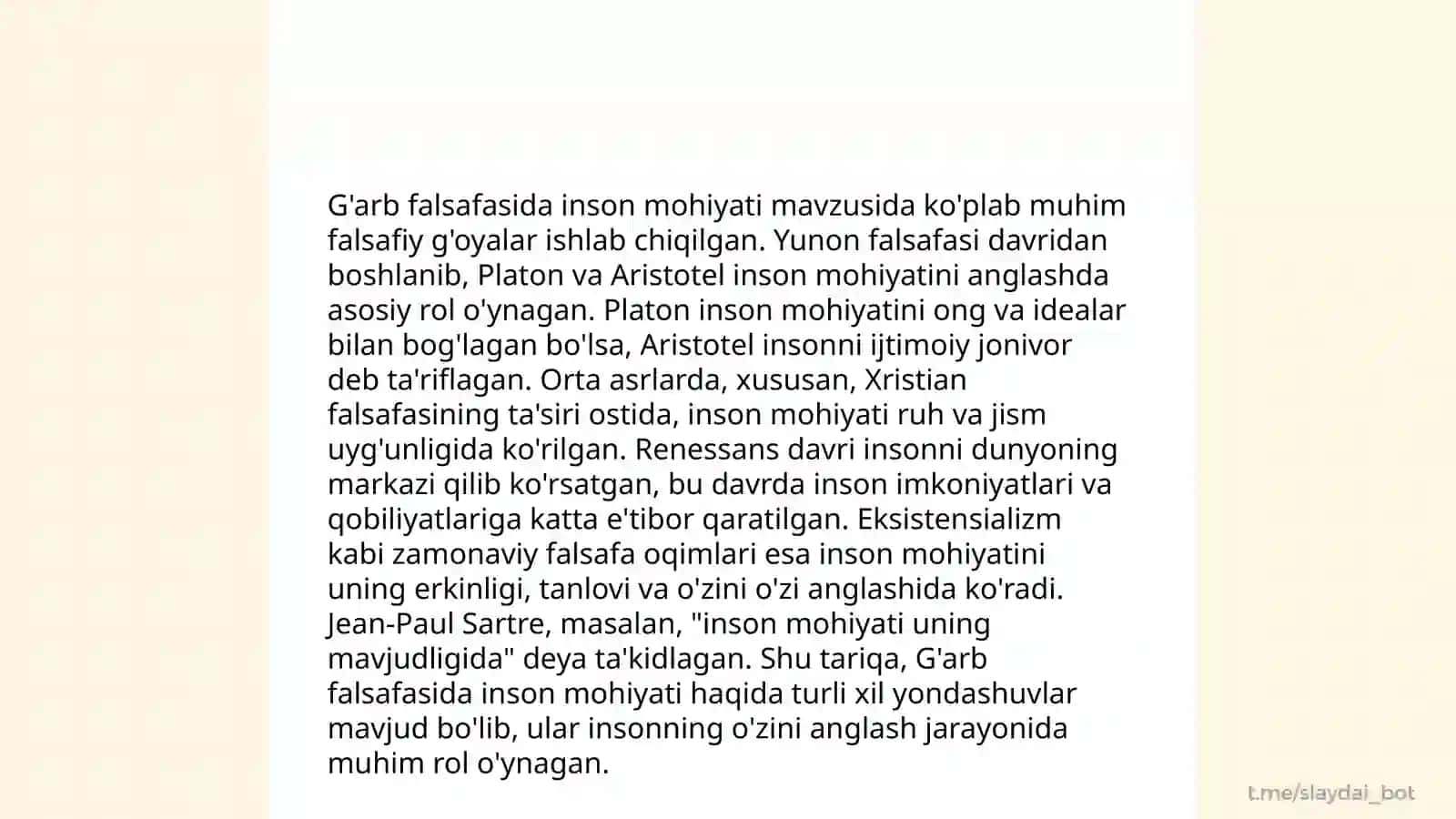 Sharq va gʻarb falsafasida inson ahamiyati 4