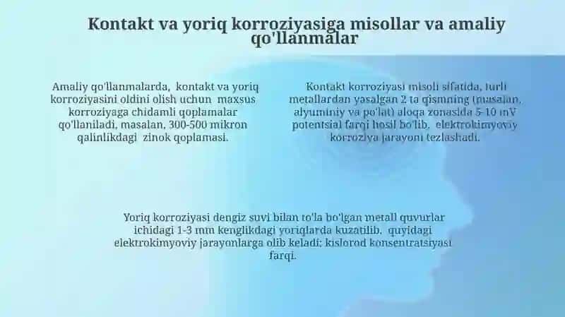 Kontaktli va yoriqli korroziya 4
