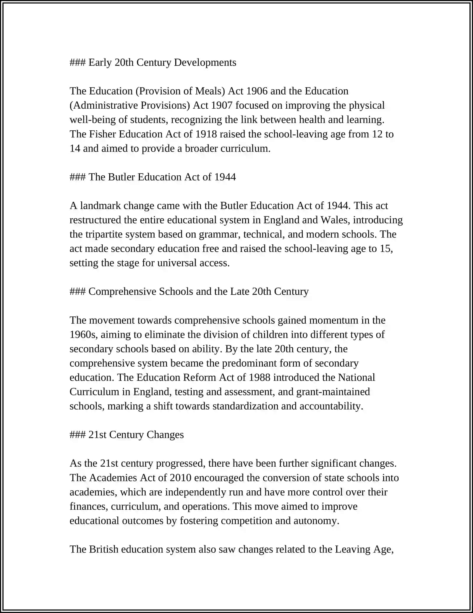 Education System in Great Britain 4