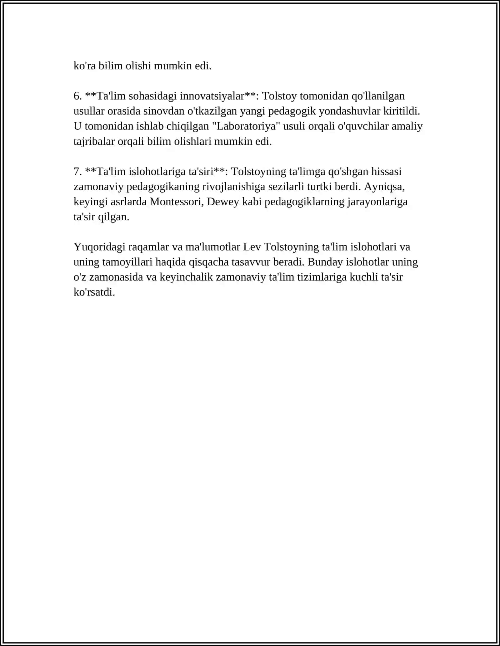 TOLSTOYNING PEDAGOGIK QARASHLARI 4