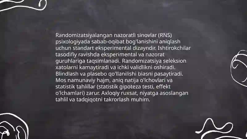 Hozirgi zamon psixologiyasining tadqiqod metodlari 4