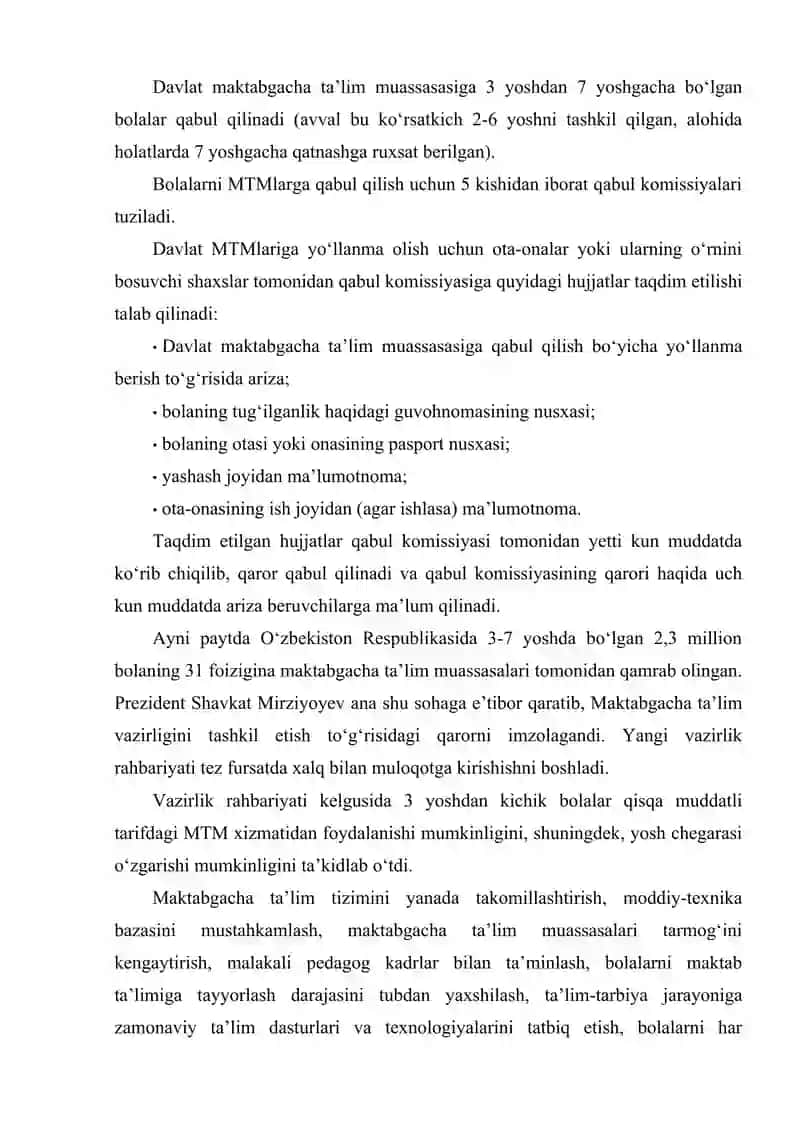 Maktabgacha ta'limga oid internet yangiliklari 4