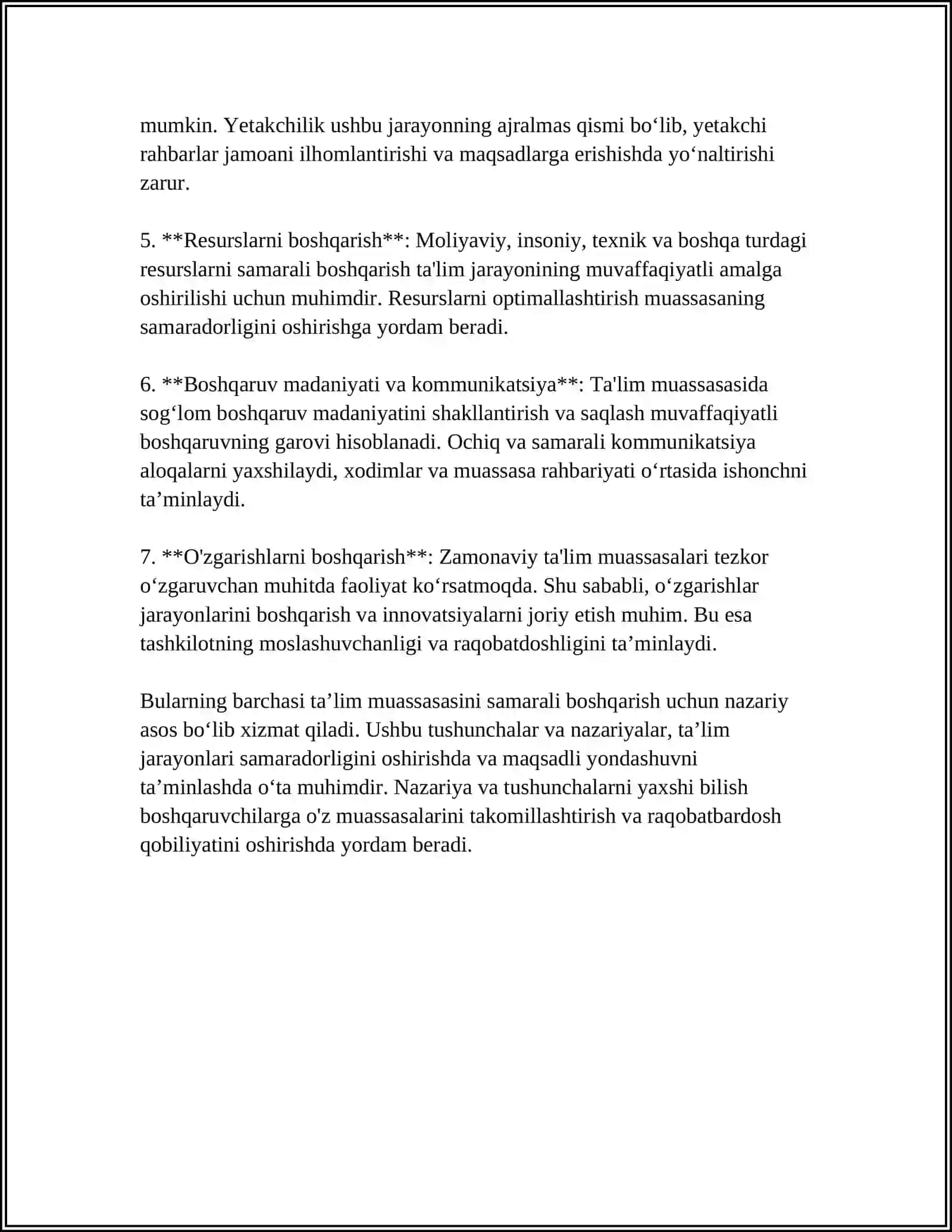 TAʼLIM MUASSASINI BOSHQARISH ASOSLARI 4