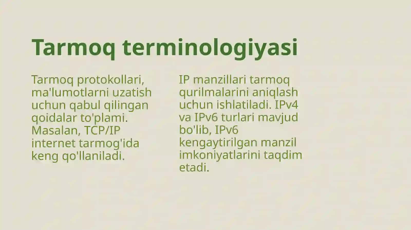 Kompyuter tarmoqlari mavzusini o'qitish metodikasi 4